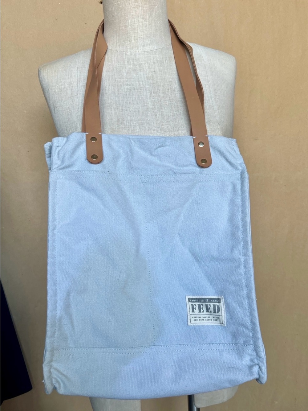 FEED Market Tote Canvas Bag – Unused